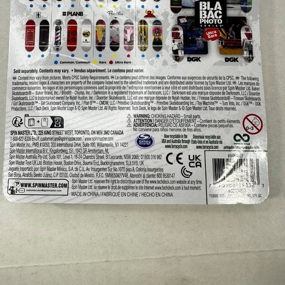 Tech Deck BLA BAC PHOTO Ultra Rare PRIMITIVE Skateboard Fingerboard New - Picture 7 of 10